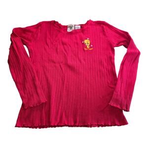 Vintage Tweety Shirt Youth SZ L Warner Bros Studio Store Lsleeve Embroidered